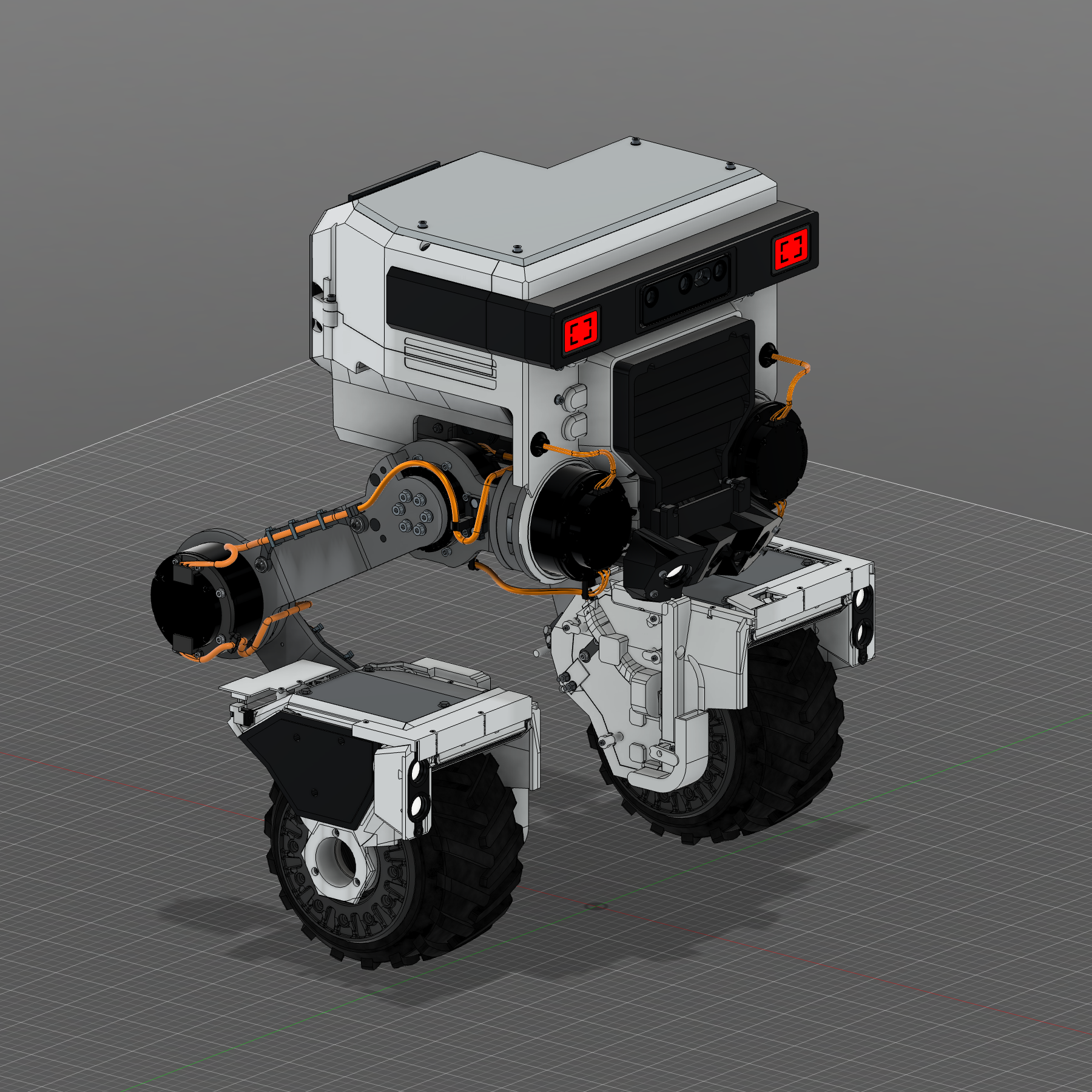 Alpha Rolie R12 version 5 completed native CAD with integrated battery chassis, captured fender lights and low controller enclosures